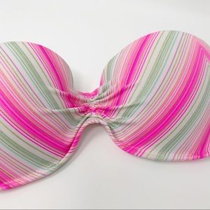 Pink and Blue Victoria’s Secret Bandeau Top